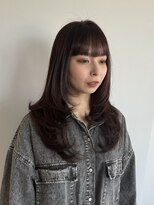 ケリーアン 太田(kelly.un)&nbsp;layer cut/ pinkbrown/透明感カラー