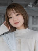 ナチュラル×透明感ブラウンでつくる柔らかボブ