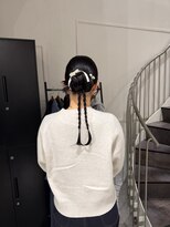 アトレ 福岡大名店(attrait)&nbsp;セミロングのツヤブラウン×大人っぽいカット
