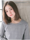 グレージュカラーで透明感アップ♪relian表参道