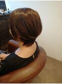 【くびれショートスタイル×大人可愛いボブ】丸みも高めで◎