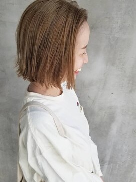 リップソウル(RIP SOUL) 《RIP SOUL》１ブリーチで◎ ベージュカラー ボブ