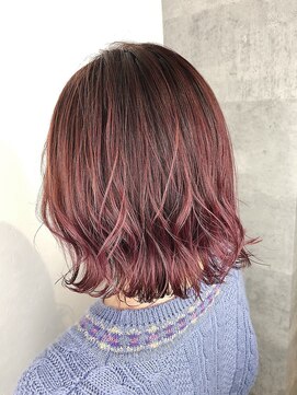 アンダーバーホワイト 大阪上本町店(_WHITE) ピンクグラデーション