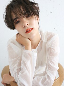 オーサム(AWESOME) 《AWESOME》ココアブラウン◎フリンジウェーブ マッシュショート