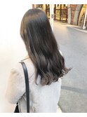 モカブラウン_マロンベージュ Aラインボブ かきあげ