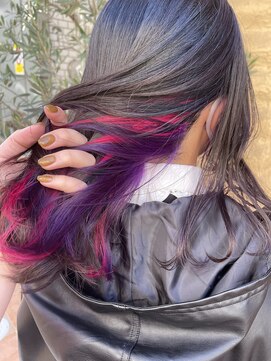 テトラ バイ ネオリーブ 横浜西口店(tetra by neolive) インナーピンクパープルミックスカラー☆