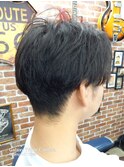 ショート、マッシュヘアー