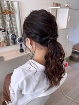 シュエット(Chouette)&nbsp;ローポニー/アレンジポニー/結婚式/二次会/お呼ばれ