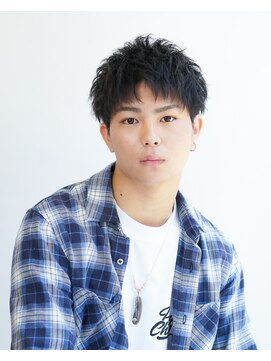 アクロス 原宿(AKROS) ツーブロックショート　刈り上げアップバング