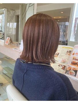 ヘアークラフト アニー 南郷18丁目店(HAIR CRAFT Annie) 柔らかオレンジベージュ
