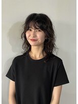 ガタカ(GATTACA)&nbsp;ミディアムパーマ×ラベンダーグレー［KEI］