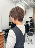 【sati 子安】ショート×白髪ぼかしハイライト