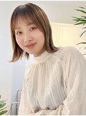 ミニウルフレイヤーカット顔周り前髪韓国ショートボブ/新宿