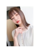 ベリー 小郡店(BERRY)&nbsp;デザインカラー_くびれヘア_似合わせカットストレート