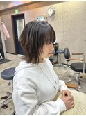 【MASAKI】切りっぱなしミディアムボブ