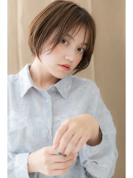 カバーヘア ブリス 戸田公園西口店(COVER HAIR bliss) シルキーベージュオンブレひし形ボブショートY戸田公園20代30代