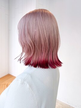 アルバム 池袋(ALBUM) フレンチカジュアルベビーピンクデザインカラー_ba516761