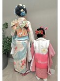 七五三着付とヘアメイク