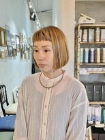 プライベートサロン キッテ(private salon kitte.)&nbsp;ショートバング可愛いハイライトボブ
