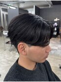 熊本メンズパーマ センターパート ニュアンスパーマ MEN'S HAIR
