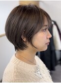30代40代50代髪型くびれショート丸みボリューム