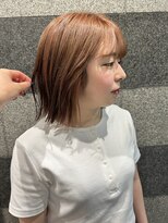 モリオ フロム ロンドン サッポロファクトリー店(morio FROM LONDON) morio 骨格矯正カット ボブ 暖色カラー