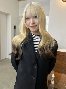 リヴ ウメダ(LIV umeda) ブロンド×裾カラー/ハイトーン/トリプルカラー【梅田】