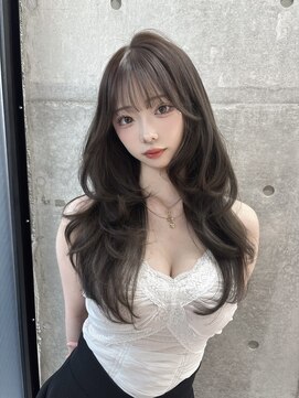 ロンド マーレ 天神大名店(Lond mare) 黒髪/大人ガーリー/小顔/ココアベージュ/似合わせカット/顔周り