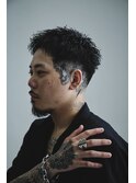 スキンフェードクロップ高円寺スパイキーショートピンパーマGI