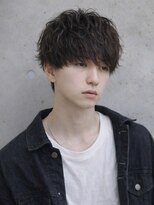 オグジュアリー 表参道(aux.)&nbsp;毛流れハンサムショートセンターパートメンズ黒髪爽やか