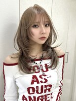 アイトーキョーエス 渋谷(AI TOKYO S)&nbsp;ミルクティーブロンド/ダークブルー/デジタルパーマ/渋谷