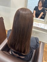 エクファ ヘア シェリル 草津 南草津店(ex-fa hair cherir)&nbsp;ミルクティーブロンド/ダークブルー/デジタルパーマ/南草津
