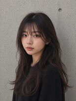アボヘアー(Abo hair)&nbsp;セミウェットウェーブ透け感立体感ゆるふわロングヘアルーズヘア