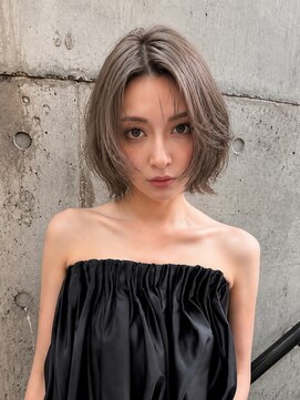 グロウバイニューヨークニューヨーク(Grow by NYNY) 【打越】ショート×ボブ×アッシュベージュ