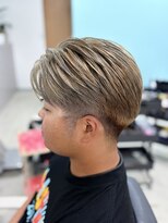 サムズヘア(Sam's hair) メンズカットツーブロックブリーチカラー