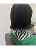 ぱつっときりっぱなしボブ