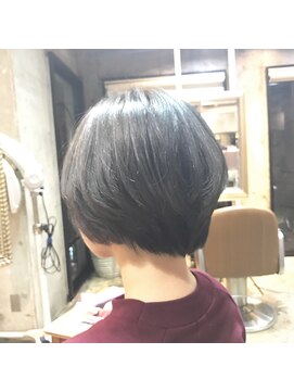 サロンドミルク 原宿(salon de MiLK) グレージュショート＠ミルクティーカラー姫カット