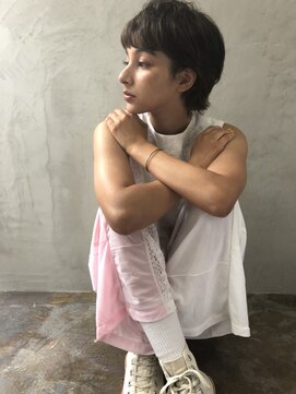 アスター(astar) 【Astar】立体感ハイライト ウルフショート