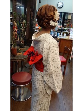 ヘアーアンドセルフサロン アキ(hair&self salon Aki) 浴衣+ヘアアレンジ