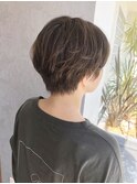 絶壁解消ナチュラルブラウンカジュアルショート