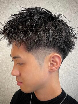 ビンゴ(BINGO) ba279ダークグレージュ束感バーバースタイル2wayバングモテ髪