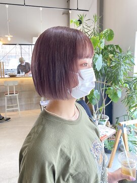 ソーコ(SOKO) ミニボブ×ラベンダーカラー