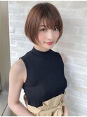《前地 麻衣》小顔見えNo.1！　定番ひし形ショートボブ