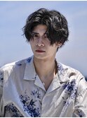韓流センターパートツーブロックツイストスパイラルパーマ