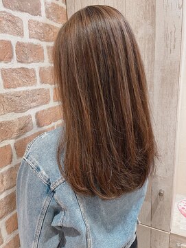 コーエン(cowen) 白髪ぼかしハイライト＋透明感カラー30代40代50代ロング