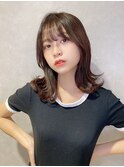 インナーグレージュ/マチルダボブ/前髪/ピンクベージュ/錦糸町
