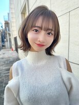 レイリー 原宿 表参道(Rayreee)&nbsp;くびれレイヤーシースルー前髪ミディアムボブ小顔カット/原宿