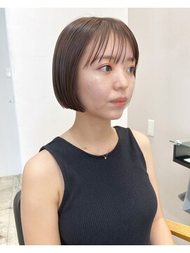 アスラン(ASLAN) 【aslan】ミニボブ/ワイドバング/ラベージュ