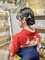 卒業式ヘアセット×袴着付け♪yu