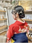 卒業式ヘアセット×袴着付け♪yu